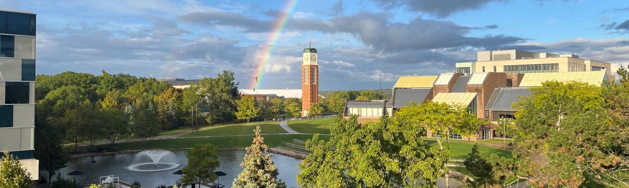 Rainbow over Clock Tower